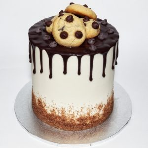 Chocolate Chips Cookie Dough Cake